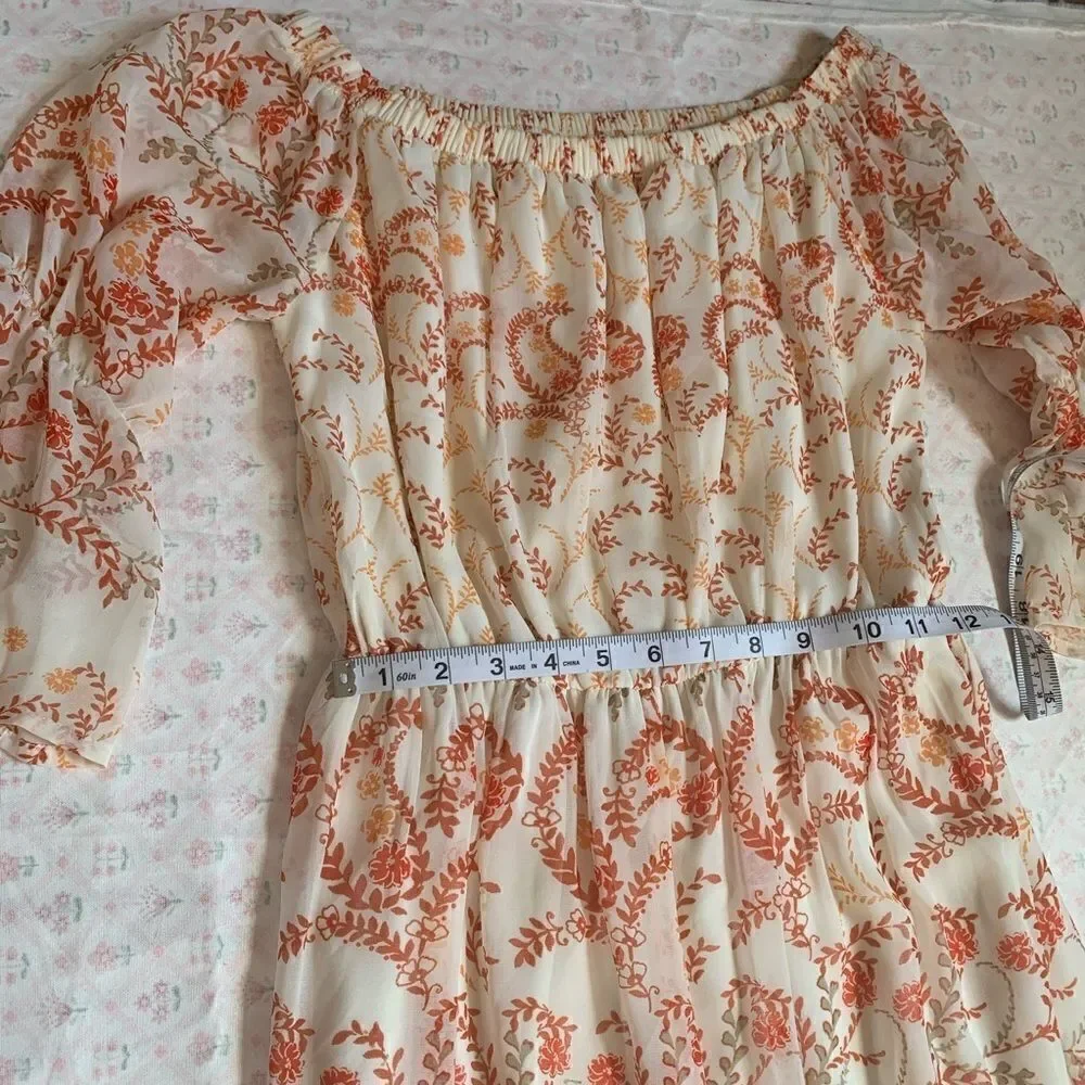As U Wish Off Shoulder Maxi Dress Sz S